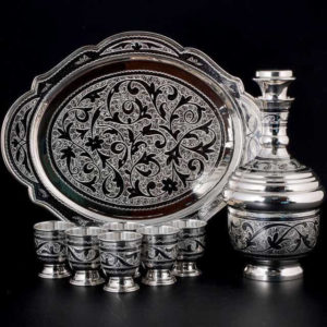 Коньячные сервизы из серебра