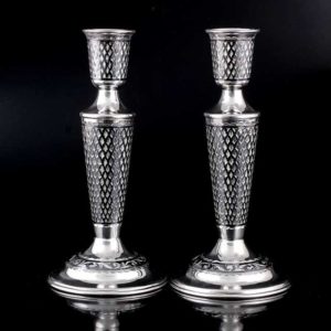 Подсвечники из серебра