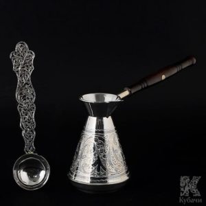 Подарочный набор: турка (джезва) с кофейной ложкой «Норма»