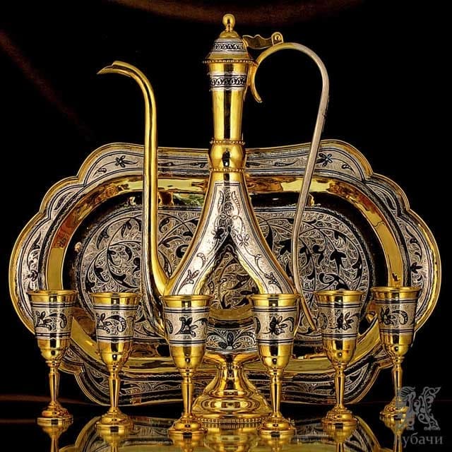 Коньячный сервиз «Наследие» Коньячный сервиз «Наследие» с позолотой