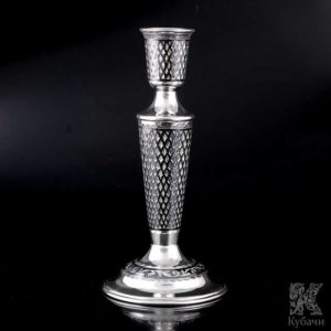 Подсвечник серебряный большой